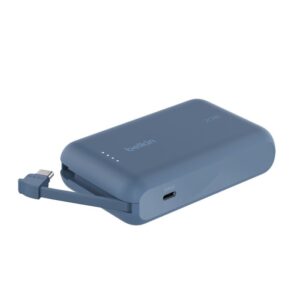 BELKIN Power Bank 10K with Integrated Cable Blue BPB021HQBL