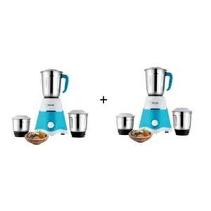 KONEK Mixer Grinder 550W 3SS Jars 12 months warranty on motor | Domestic Use K01-Magic3 x 2 units