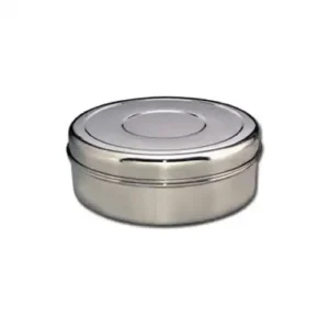 SOLITAIRE Stainless Steel Dabba for dry snacks and papad 22G 20x8cm 22PD01