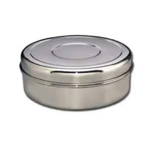 SOLITAIRE Stainless Steel Dabba for dry snacks and papad 22G 24x9cm 22PD05