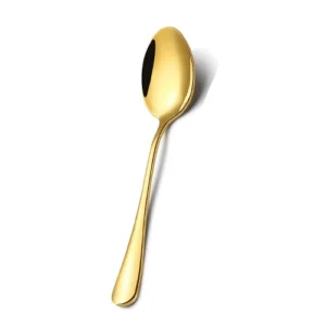 SS Golden Dinner Spoon Set of 6pcs ABD10260/337 (Heavy Quality)
