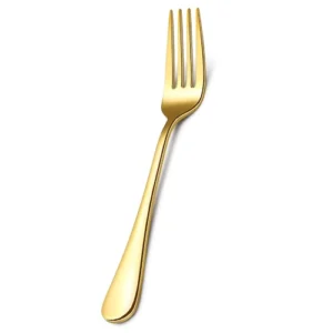 SS Golden Dinner Fork Set of 6pcs ABD10261 (Heavy Quality)