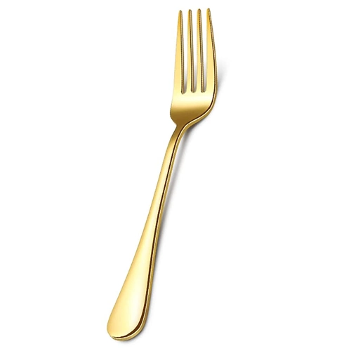 SS Golden Dinner Fork Set of 6pcs ABD10261 (Heavy Quality)