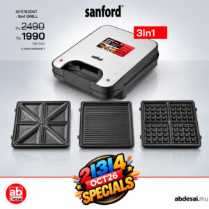 SANFORD Detachable Multi Toaster 3in1 SF5762DST
