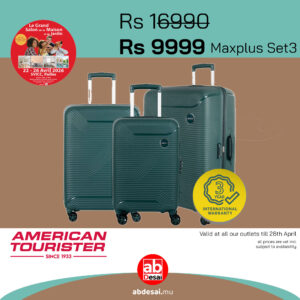 AMERICAN TOURISTER Maxplus set of 3 Olive Green