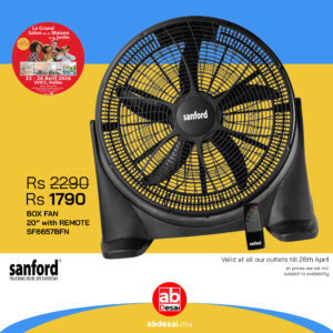 SANFORD Box Fan 20 inches with Remote Control SF6657BFN