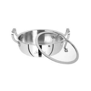 SOLITAIRE Triply Biryani Pot with Glass Lid 30cm TPBP06