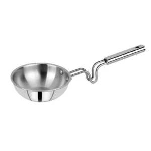 SOLITAIRE Stainless Steel Triply Tadka Pan 13cm TV03