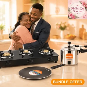 ORANGE Bundle Gas Stove Tempered Glass 3 Burners ELITE301 Automatic Ignition (ORA172+ORA182+ORA040)
