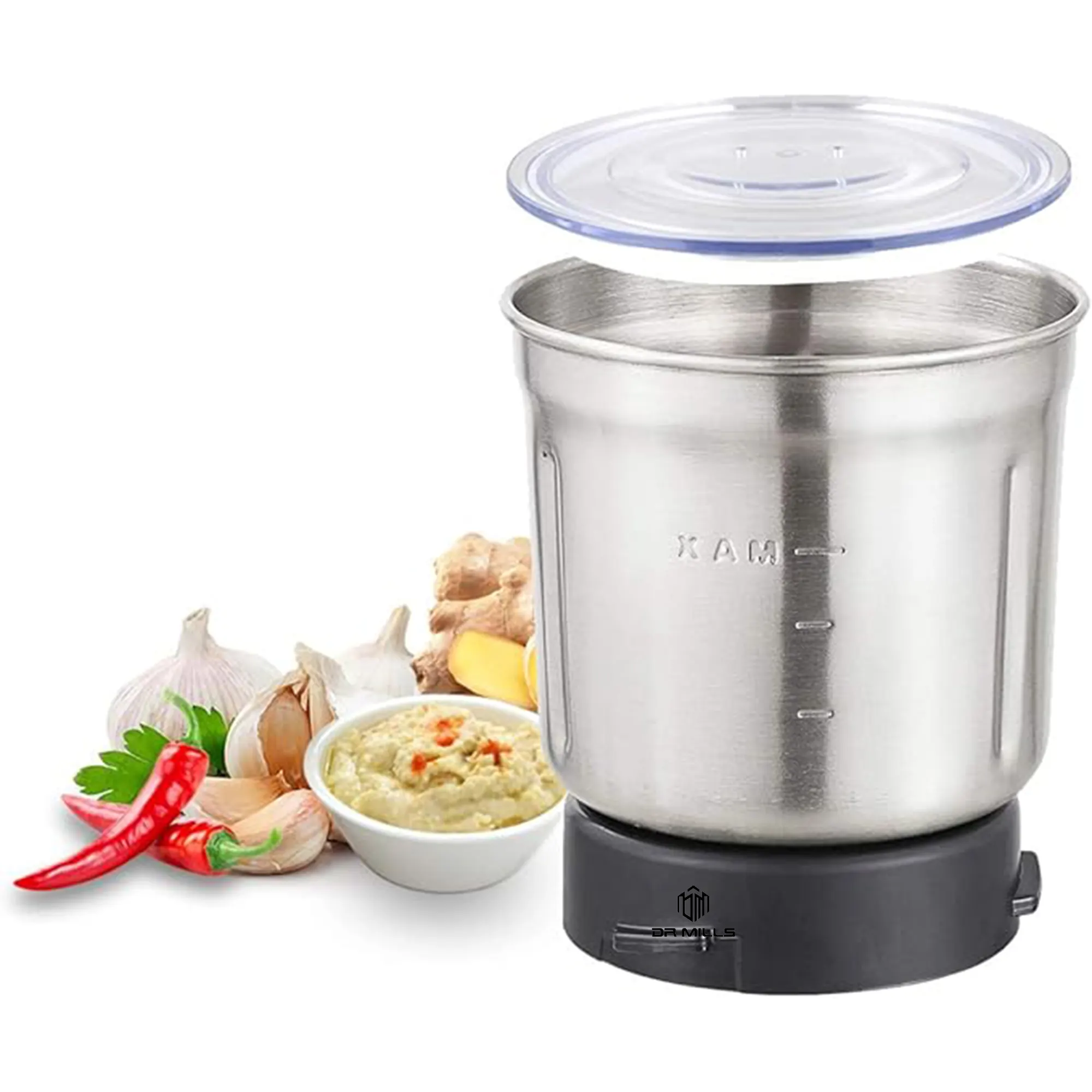 DR MILLS Electric Stainless Steel Dry and Wet Grinder for spices, coffee and paste DM7412M - Image 4
