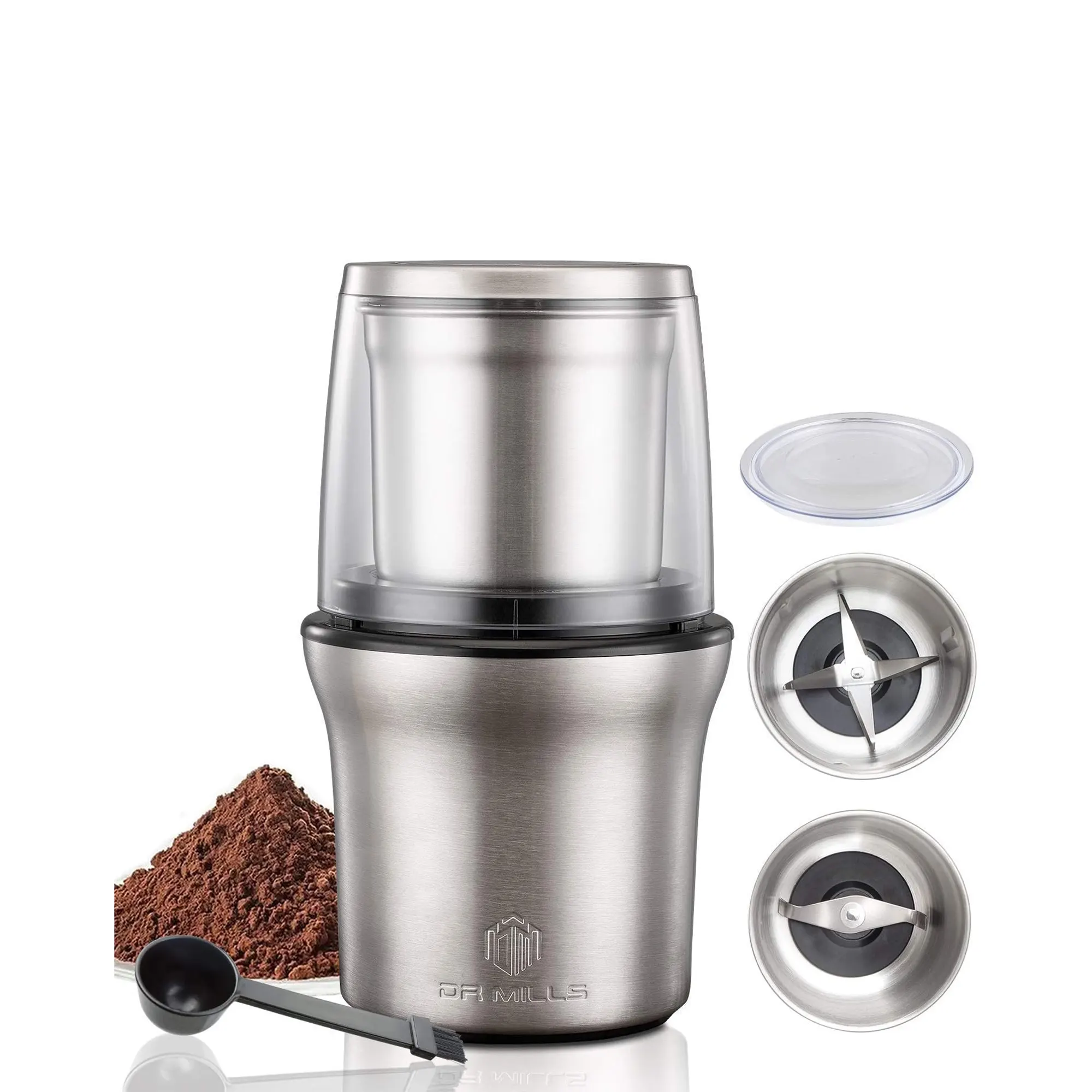 DR MILLS Electric Stainless Steel Dry and Wet Grinder for spices, coffee and paste DM7412M - Image 10