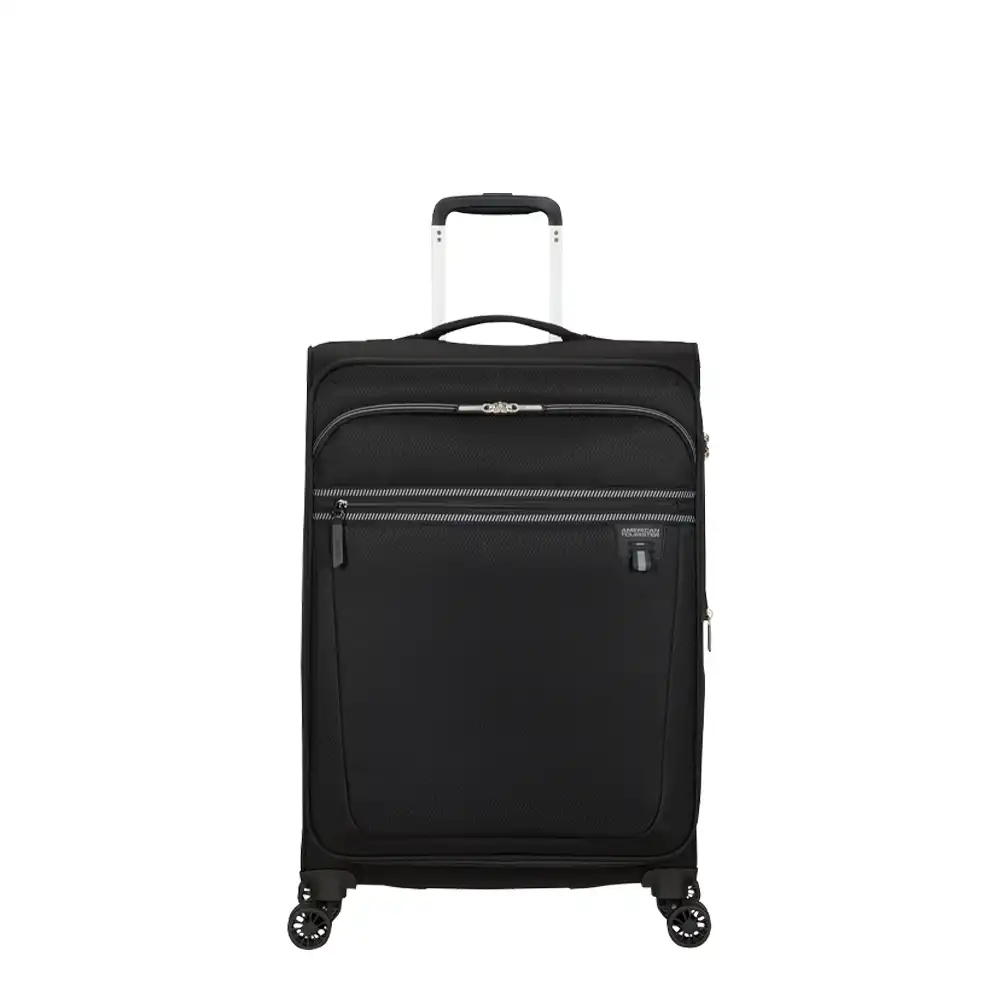 AMERICAN TOURISTER Aerospin Medium Black + Free Baseus2593 Powerbank Bidirectioanl 15W worth Rs 1290