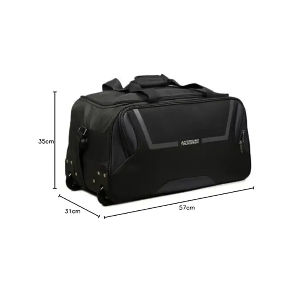 AMERICAN TOURISTER Cosmo Duffle Bag with wheels Black 55cm - Image 2