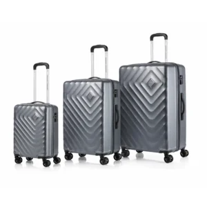 AMERICAN TOURISTER Senna Set3 Silver Grey PREBOOK - Delivery 1st week of August 2026 , Get a free set of Silicon wheel protectors on prebooking