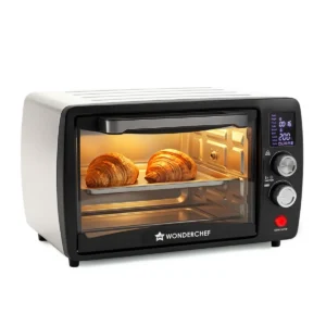WONDERCHEF Digital OTG Oven Toaster Griller Rotisserie, 23 L with Digital Display, 9 Pre-set Functions, Adjustable Time & Temperature, 230⁰ C - 2 Hour Timer, Heat-resistant Glass Window, 2-Yr Warranty WON802-63155199