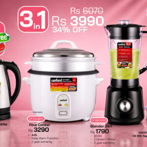 SANFORD Bundle Offer SAVE 34% ( Rs 2080 ) k101c_sf3343ek_sf2508rc_sf6839br + free K101C