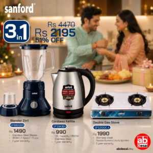 SANFORD Bundle Offer SAVE Rs 2275 (SF6803+SF3343EK+SF5313GC-A)