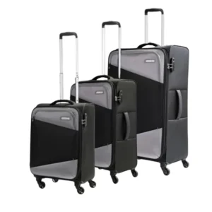 AMERICAN TOURISTER Mystic Set of 3 Black + Free Rico Mini Travel Rice Cooker worth Rs 1390