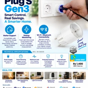 SHELLY Plug S Mtr Gen3 White