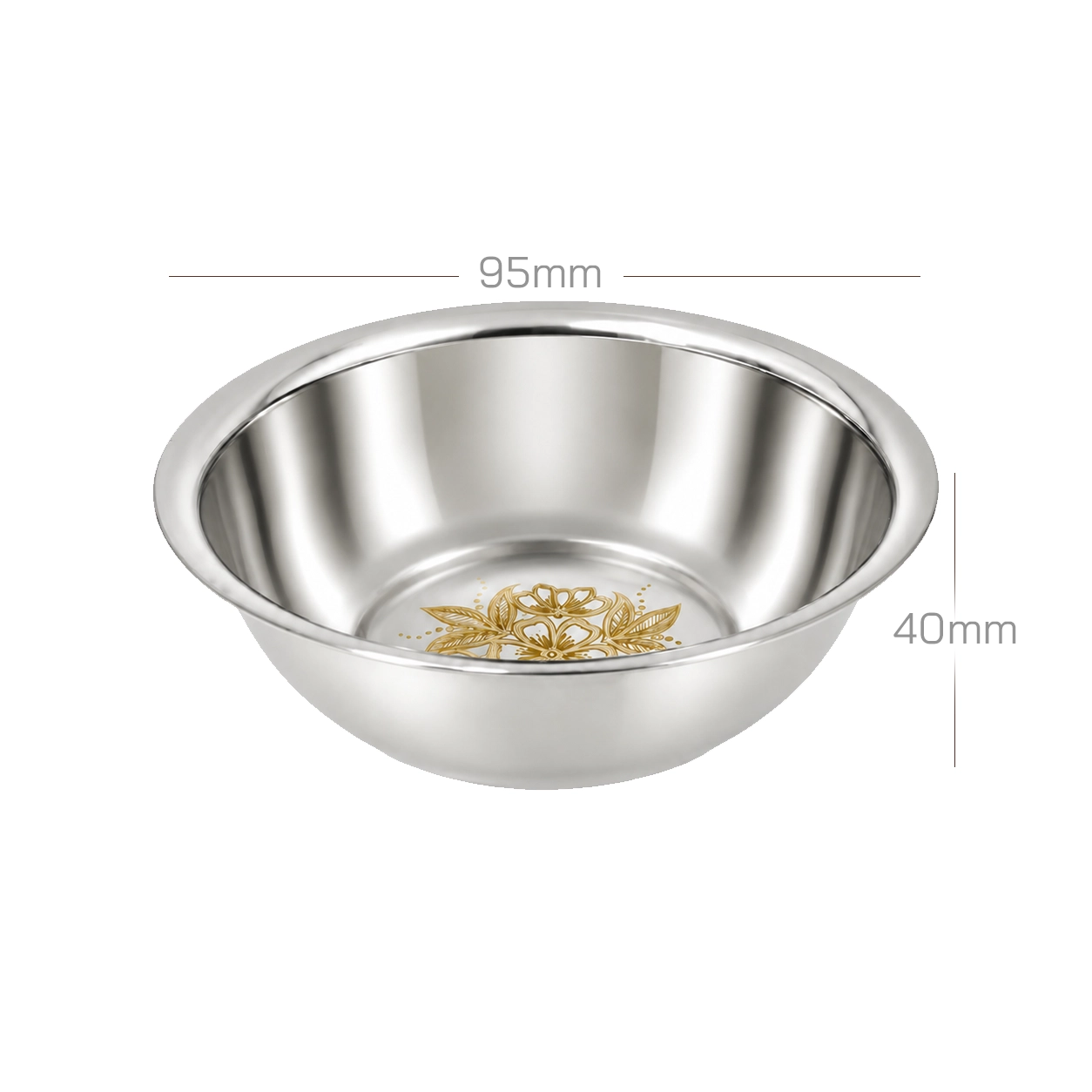 SOLITAIRE Stainless Steel bowls (Wati) D9.5xH4cm Ajubawati5 - Image 2
