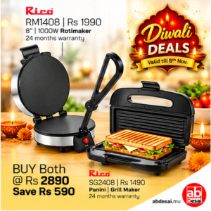 Diwali Offer RICO Rotimaker 24 months warranty Rs 1990 + RICO Sandwich Grill  SG2408 24 months warranty Rs 1490 | Save Rs 590