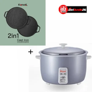 OctBundle26 RICO Rice Cooker RC1703 4.2Lt 36 months warranty Rs 2990 + 50% discount on KONEK 2in1 Cast Iron Pan worth Normal Price Rs 1995