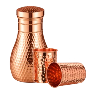 DrCopper Copper Water Jar 1100ml DV67 + 2 glasses 300ml each