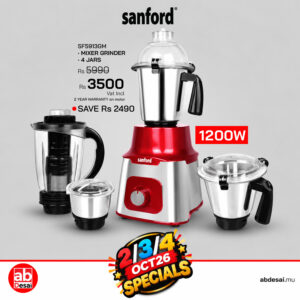SANFORD Mixer Grinder 1200W SF5913GM (as per colour availability)