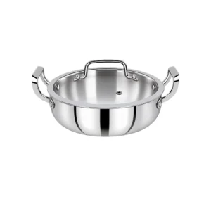 SOLITAIRE Triply Biryani Pot with Glass Lid 24cm TPBP03