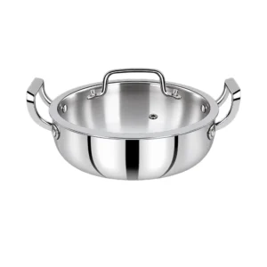 SOLITAIRE Triply Biryani Pot with Glass Lid 28cm TPBP05