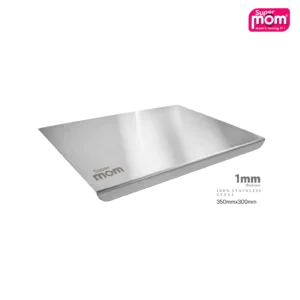 SUPERMOM Stainless Steel Cutting Board Curved 350x300mm