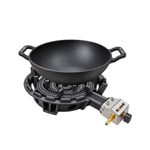 Bundle KONEK Cast Iron Burner K31A Rs 2190 + Konek Cast Iron Wok 30cm KCIWOK30