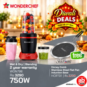 WONDERCHEF NutriBlend Turbo 750W Mixer Grinder Blender Smoothie Maker, 22000 RPM, 3 Jars, Stainless-Steel Blades, Sipper Jar & Lid, 2-Yr Warranty, FREE Recipe Book by Chef Sanjeev Kapoor, Black & Red (WON798-63155247)
